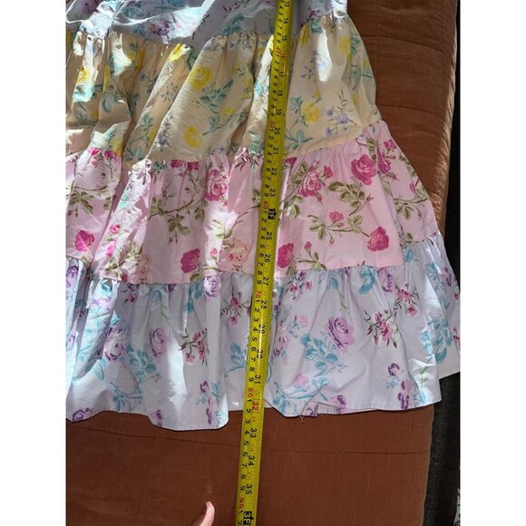 NWT LoveShackFancy Target Jeanne Tie Strap Floral Tiered Dress Large L Womens - Picture 11 of 12